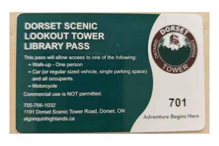 Dorset Scenic Lookout Tower Library Pass